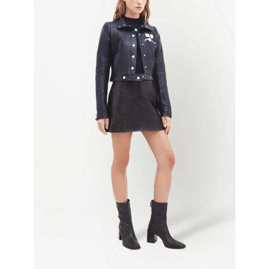 26SS 쿠레쥬 가죽 자켓 PERCBL005VY 0014 7075 BLUE - COURREGES