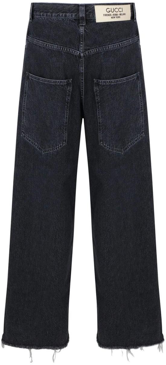  구찌 데님 팬츠 758153XDCOA1000 BLACK - GUCCI