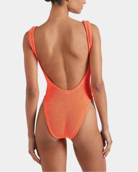  훈자 지 원피스 수영복 훈자 G 스퀘어넥 수영복 오렌지 - HUNZA G