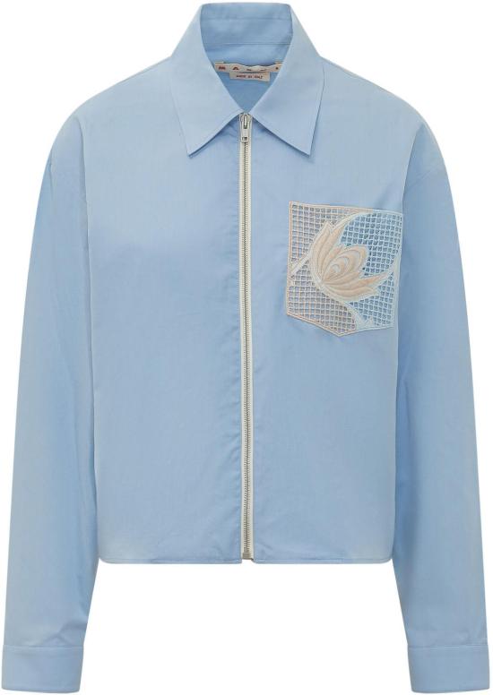 26SS 마르니 블라우스 CAMA0683QSUTC19300B50 LICHTBLUE