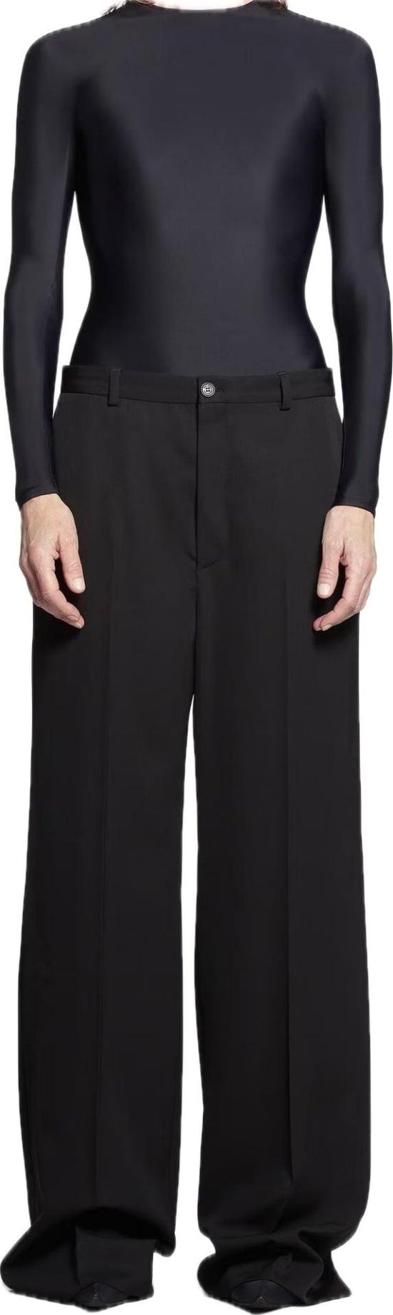  발렌시아가 스트레이트 팬츠 773246TNT391000 BLACK - BALENCIAGA