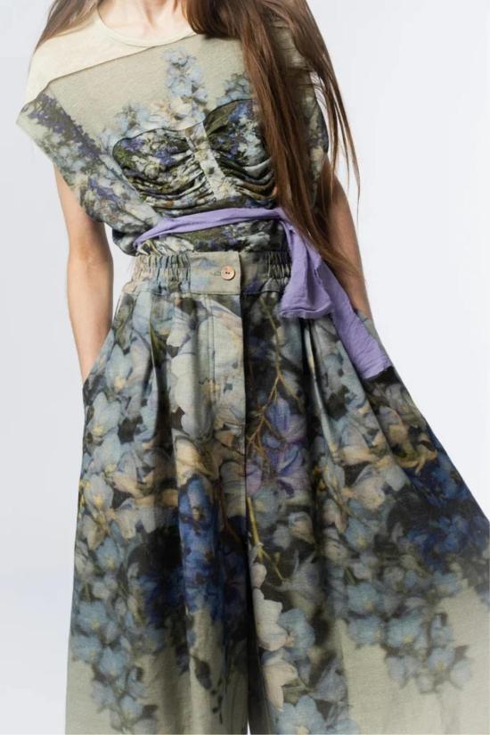  안티안 팔라초 팬츠 앤티안 프린트 - ANNTIAN