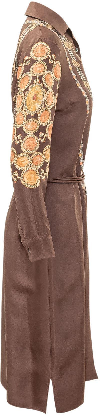 26SS 베르사체 미디 원피스 10246591A179525N940 BROWN - VERSACE