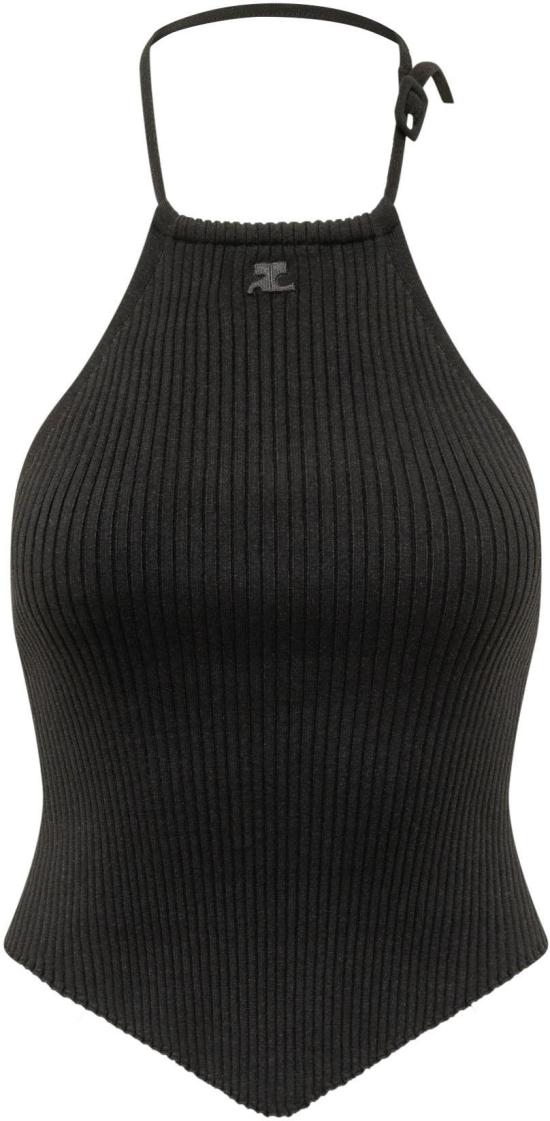 26SS 쿠레쥬 민소매 티셔츠 226MTO511FI00019999 BLACK