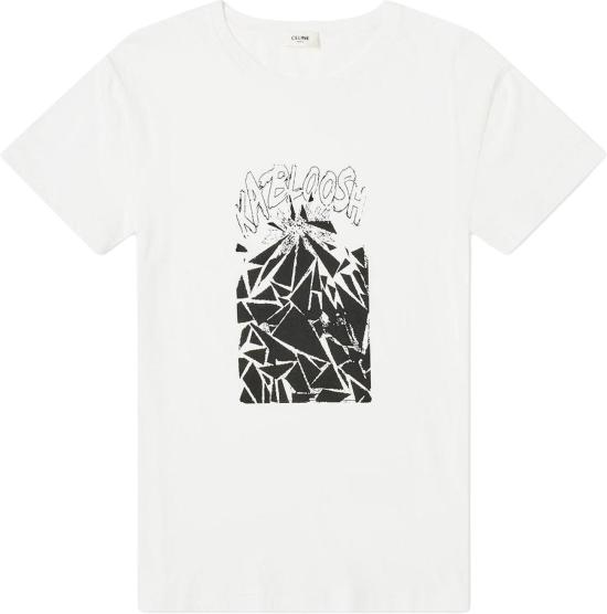 셀린느 반팔 티셔츠 384E2X008010B WHITE