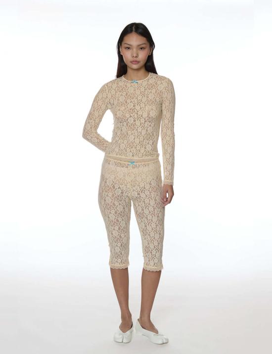  샌디리앙 크롭 팬츠 샌디 리앙 발로우 카프리스 - SANDY LIANG