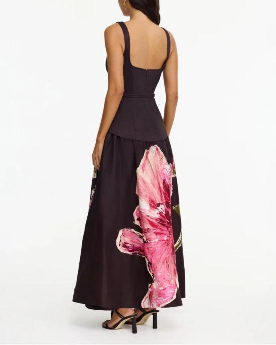  아클레어 롱 원피스 에이클러 액턴힐 맥시 드레스 가넷 매그놀리아 - ACLER