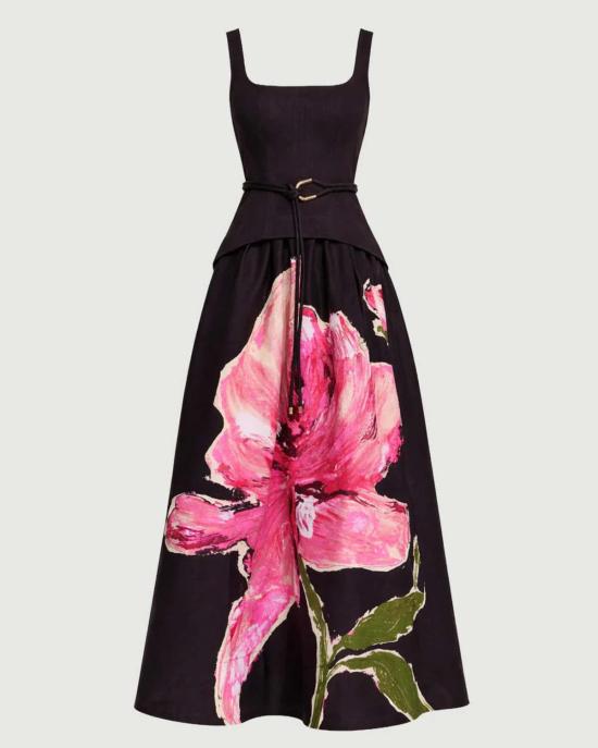  아클레어 롱 원피스 에이클러 액턴힐 맥시 드레스 가넷 매그놀리아