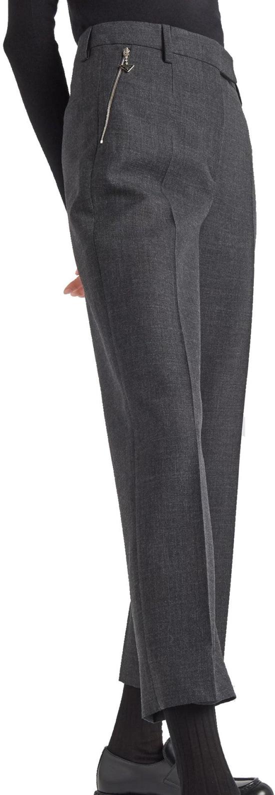  프라다 스트레이트 팬츠 P228H10V2F0480 GREY - PRADA