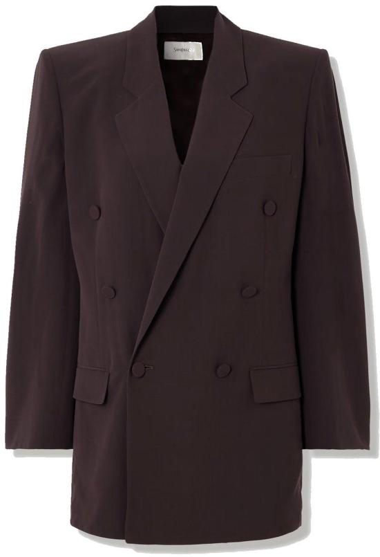  생로랑 수트 자켓 810915Y7I212568 BROWN