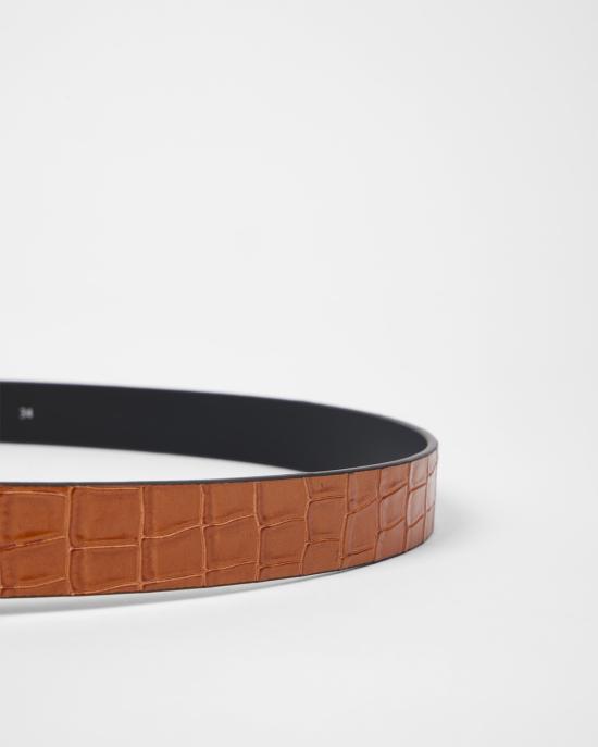 26SS 폴 스미스 가죽 벨트 M1A 8295 USHCRO 16 ARANCIONE - PAUL SMITH