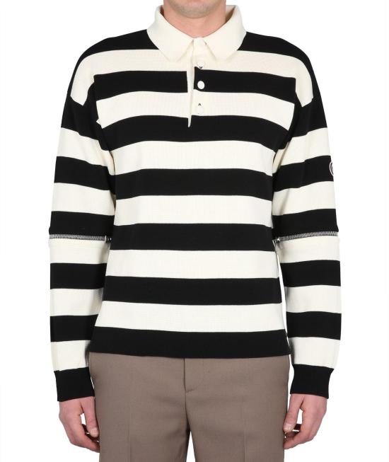  구찌 디태처블 슬리브 니트 폴로 724708XKCV09207 WHITE - GUCCI