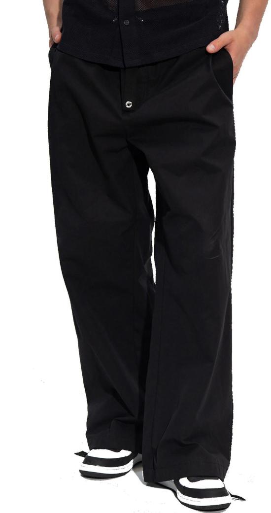  베르사체 스트레이트 팬츠 10083301A059641B000 BLACK - VERSACE