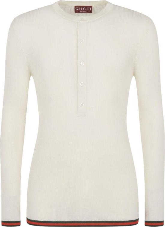  구찌 긴팔 티셔츠 792759XKEAH9060 WHITE