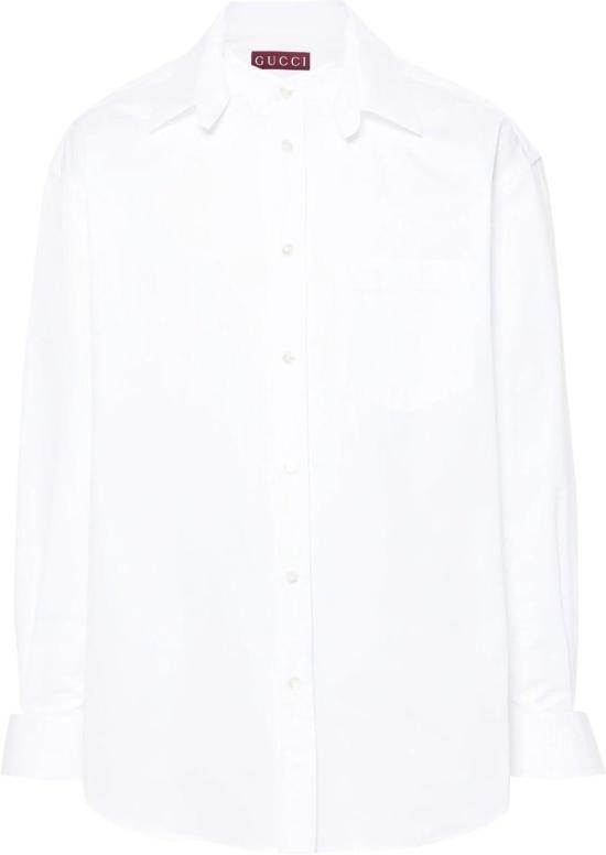  구찌 긴팔 셔츠 787538ZAQQS9000 WHITE