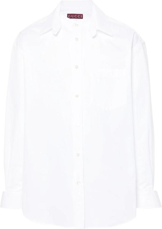 구찌 긴팔 셔츠 787538ZAQQS9000 WHITE
