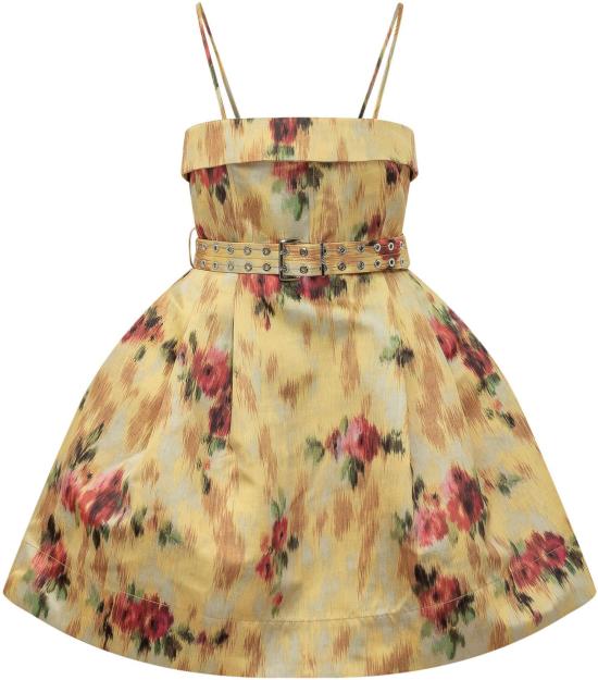 26SS 가니 숏 원피스 A103024501F YELLOW