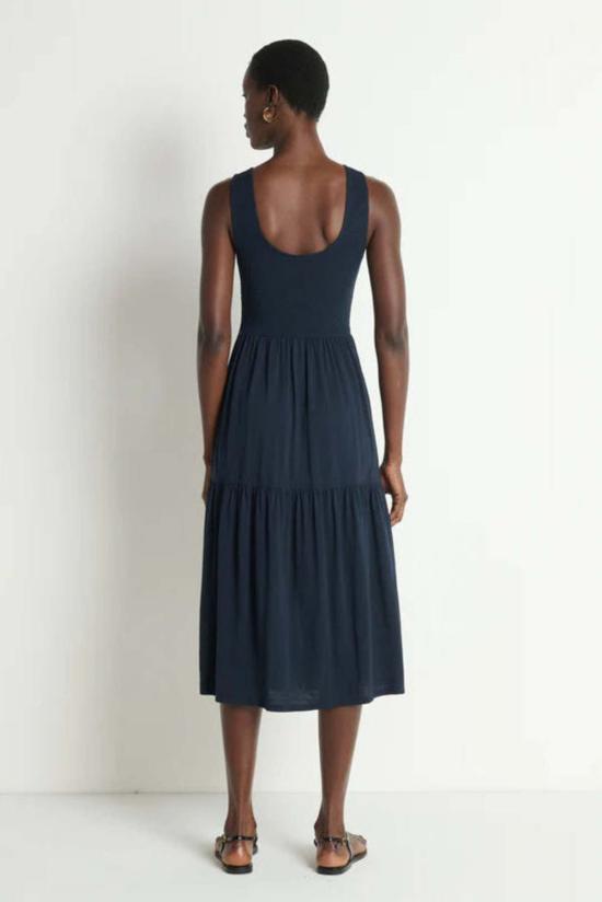  네이션 롱 원피스 클레멘타인 미디 드레스 - NATION