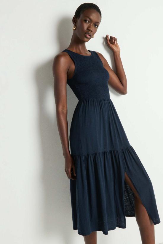  네이션 롱 원피스 클레멘타인 미디 드레스