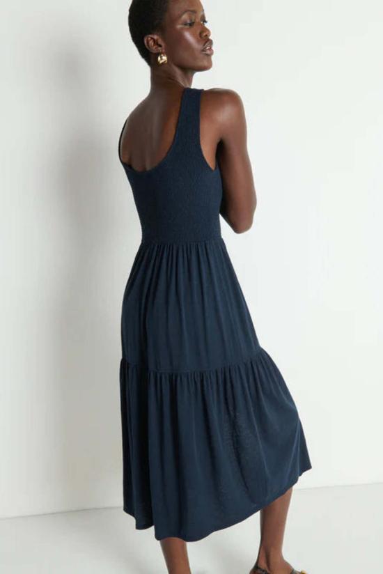  네이션 롱 원피스 클레멘타인 미디 드레스 - NATION