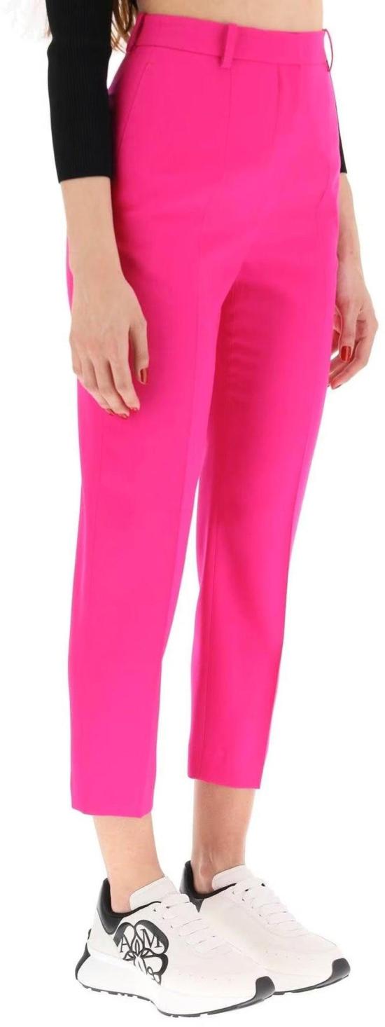  알렉산더 맥퀸 스트레이트 팬츠 585118QJACX5084 PINK - ALEXANDER MCQUEEN