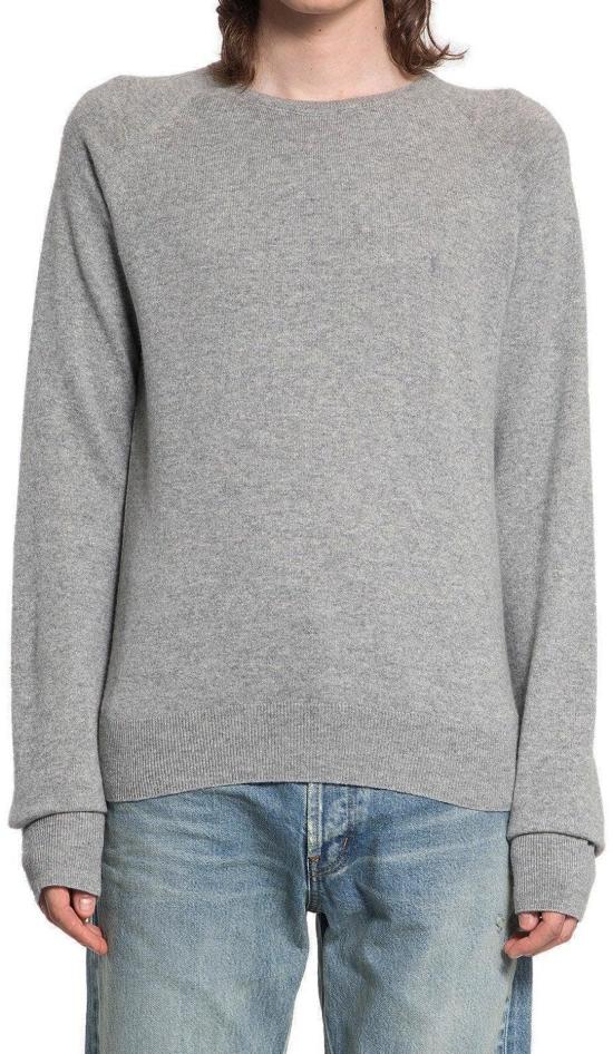  생로랑 카산드라 캐시미어 스웨터 796556YALL21403 GREY - SAINT LAURENT