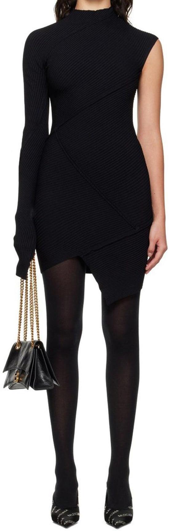  발렌시아가 미디 원피스 751092T51991000 BLACK - BALENCIAGA