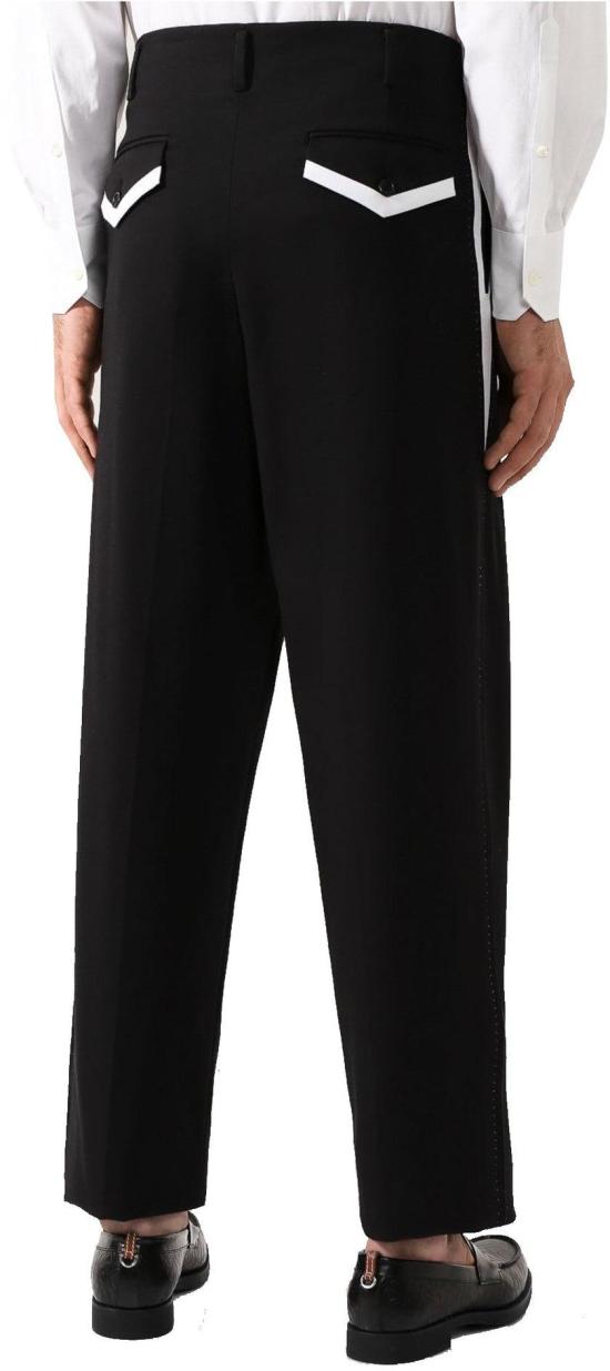  돌체앤가바나 스트레이트 팬츠 GYXPHTFUCCRN0000 BLACK - DOLCE & GABBANA