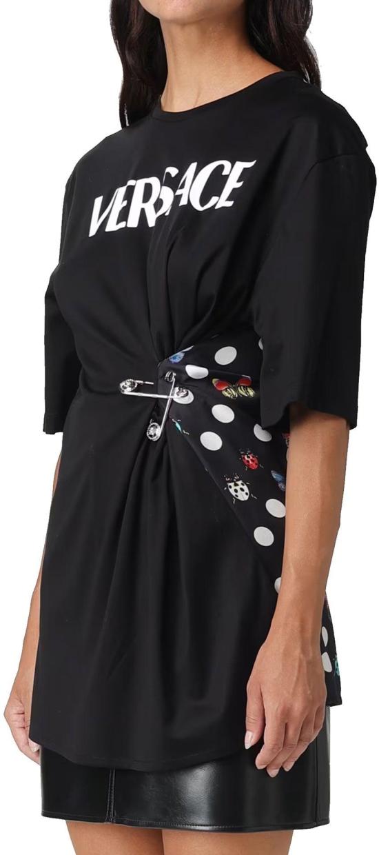  베르사체 반팔 셔츠 10113201A082516B120 BLACK - VERSACE