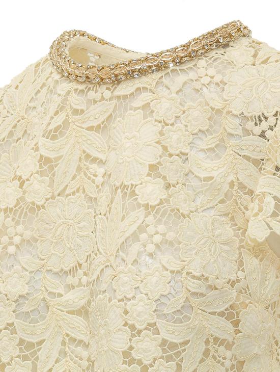 26SS 셀프 포트레이트 블라우스 SS26096TAYYELLOW WHITE - SELF PORTRAIT