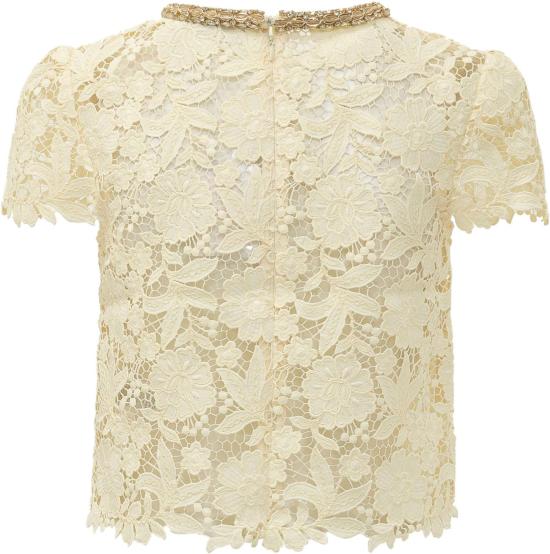 26SS 셀프 포트레이트 블라우스 SS26096TAYYELLOW WHITE - SELF PORTRAIT