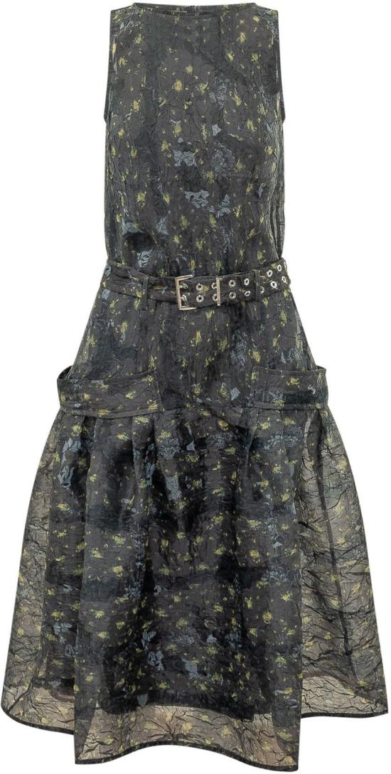 26SS 가니 롱 원피스 A1030458052 DONKERGREY