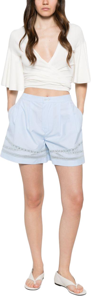 26SS 에르마노 설비노 숏팬츠 D482P707APWGF54105 BLUE - ERMANNO SCERVINO