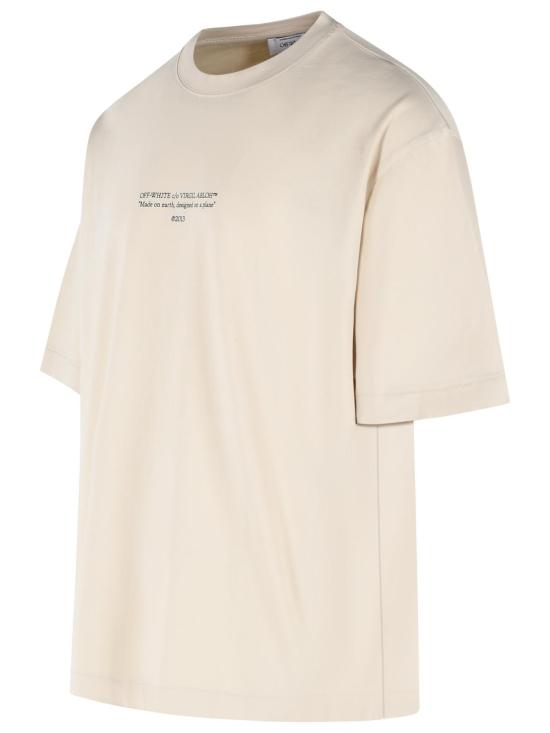 26SS 오프화이트 폴로 티셔츠 44MAA120S26J007270 Cream - OFF WHITE