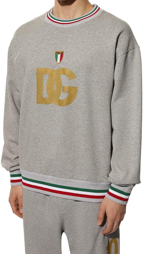  돌체앤가바나 긴팔 티셔츠 G9XF5ZFU7DUS8290 GREY - DOLCE & GABBANA