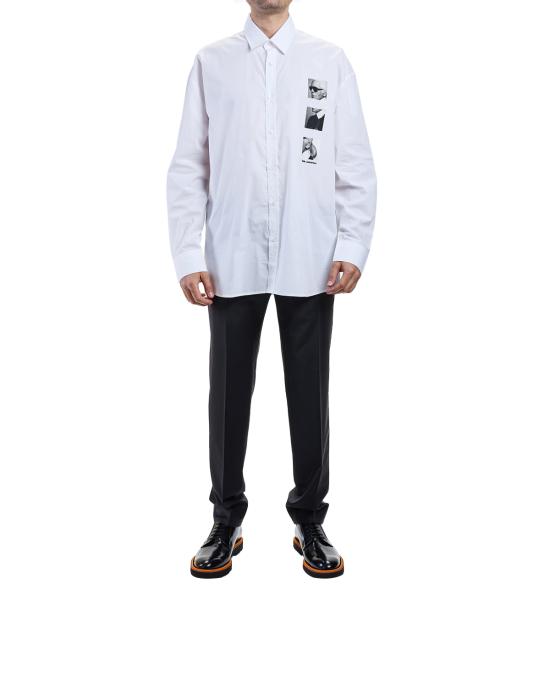 25FW 칼라거펠트 긴팔 셔츠 605978 554600 V60 10 BIANCO - KARL LAGERFELD