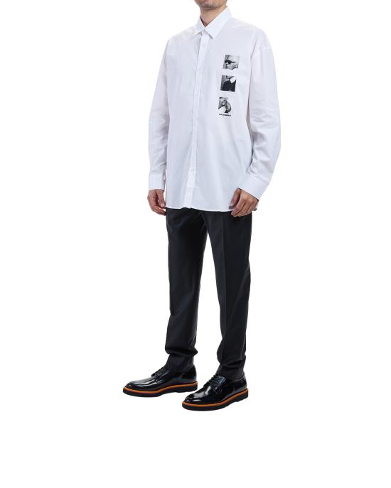 25FW 칼라거펠트 긴팔 셔츠 605978 554600 V60 10 BIANCO - KARL LAGERFELD