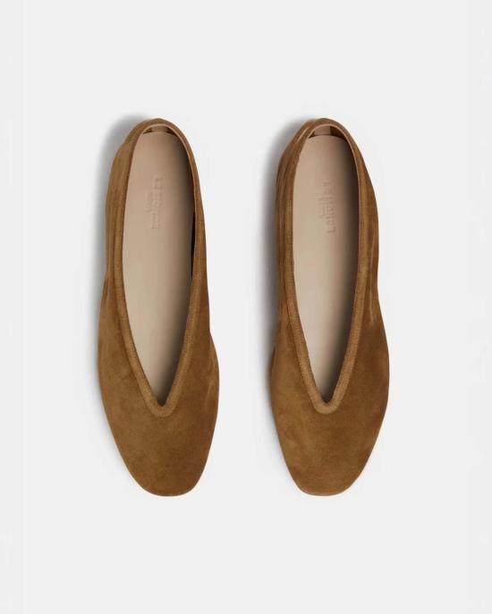  르 몽드 베릴 플랫 슈즈 르몽드 베릴 루나 슬리퍼 발레 플랫 브라운 - LE MONDE BERYL