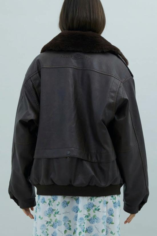  하우스오브써니 봄버 자켓 하우스 오브 써니 크루즈 플라이트 재킷 브라운 - HOUSE OF SUNNY