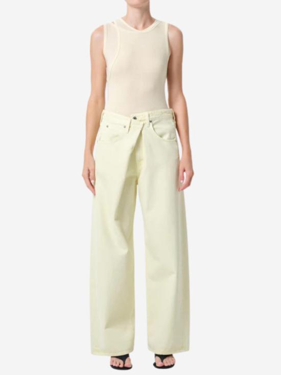  에이골디 데님 팬츠 아골드 바나 폴드 진 - AGOLDE