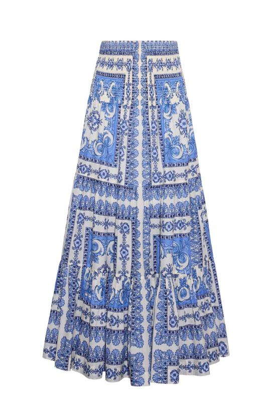  카라 카라 롱 스커트 카라카라 스모크드 맥시 에밀리아 - CARA CARA