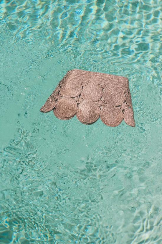  crochet 숏 스커트 Simon Miller Beep Beep 미니 스커트 새틀라이트 실버 - OTHER BRANDS