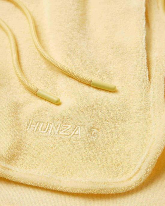  훈자 지 숏팬츠 훈자 G 테리 타월 반바지 버터 옐로우 - HUNZA G
