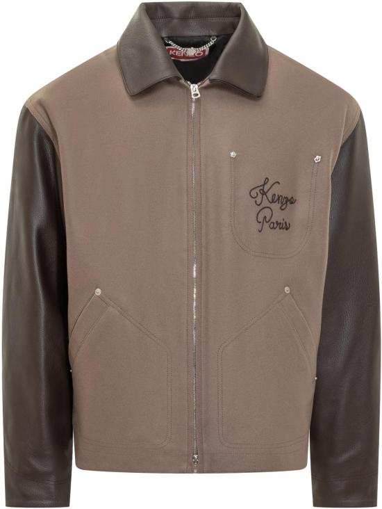 25FW 겐조 봄버 자켓 FF68BL1519OH92 TAUPE