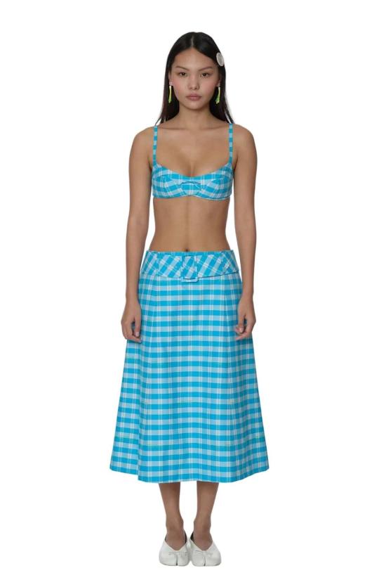  샌디리앙 브라 샌디 리앙 레미  블루 멀티 체크 - SANDY LIANG