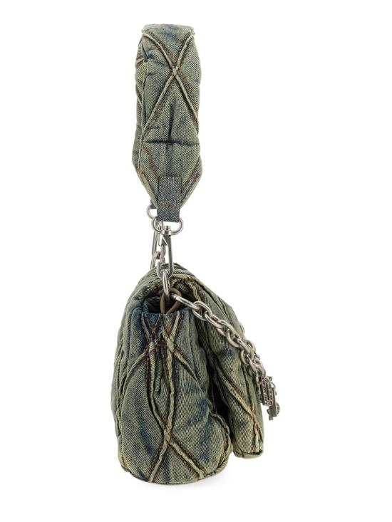 26SS 디젤 참-D 숄더 S - 스몰 핸드백 퀼티드 데님 X09597 P5570HA001 MULTICOLOUR - DIESEL