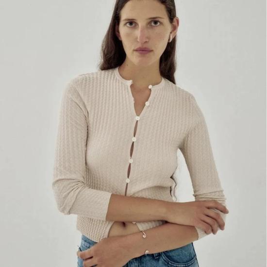  사야카 다비스 뉴욕 가디건 사야카 데이비스 뉴욕 웨이비 립 카디건