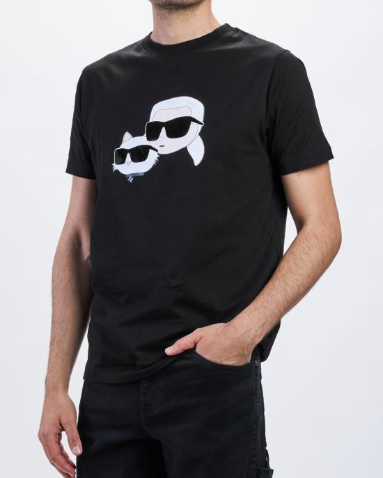 26SS 칼라거펠트 반팔 티셔츠 KM755061 552241 990 black NERO - KARL LAGERFELD