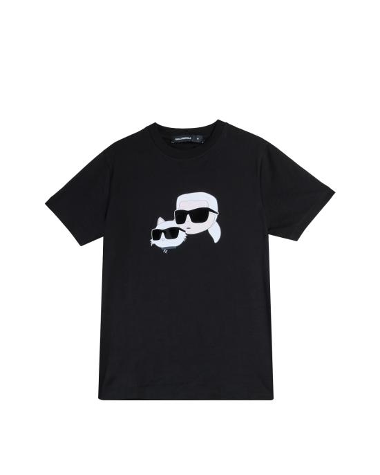 26SS 칼라거펠트 반팔 티셔츠 KM755061 552241 990 black NERO