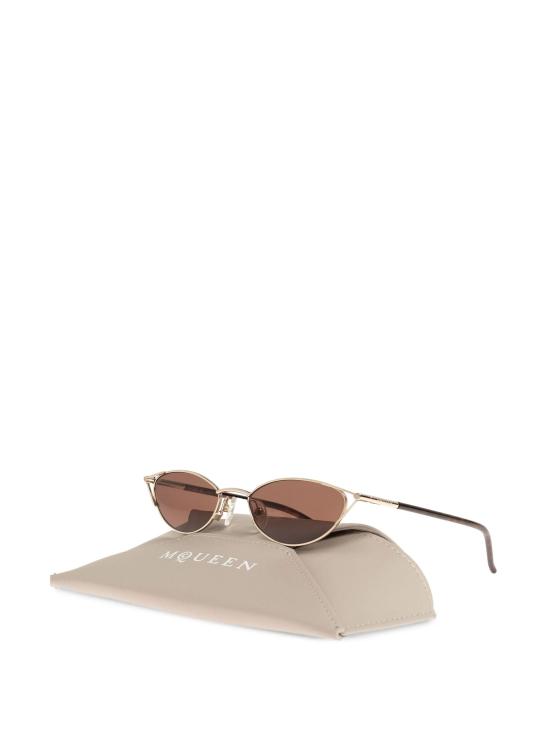 26SS 알렉산더 맥퀸 선글라스 861674I3331 7033 GOLD HAVANA BROWN - ALEXANDER MCQUEEN